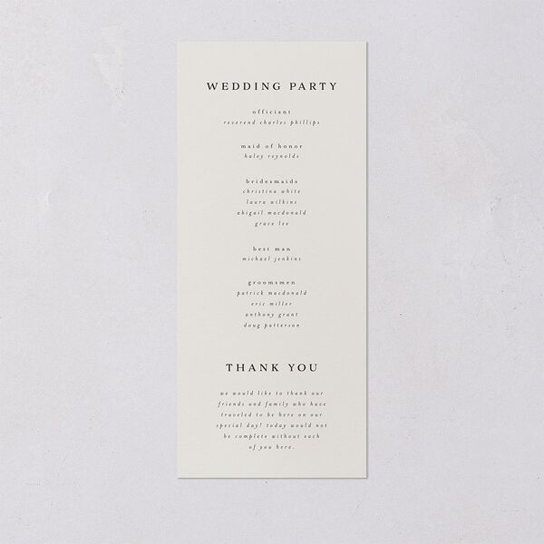 Enchanted Forest Wedding Programs Dark Camo Signature