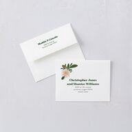 Retro Bloom Save The Date Magnets Scottish Green Magnet Paper