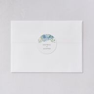Gilded Hydrangea Wedding Stickers Ocean Sticker