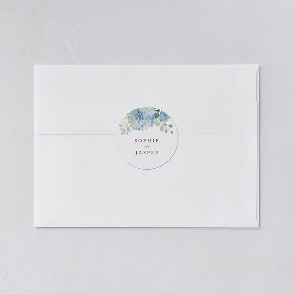 Gilded Hydrangea Wedding Stickers Ocean Sticker