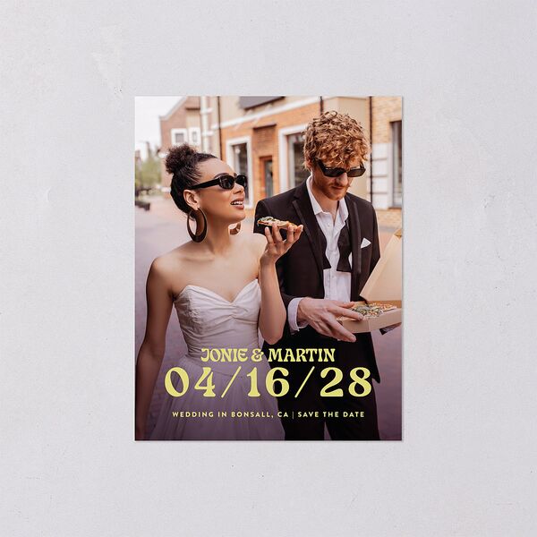 Wedstock Save the Date Petite Cards Scottish Green Signature smooth Blank Standard No