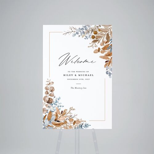 Gorgeous Greenery Standard Welcome Sign Large Tan Standard Indoor Foam Core L Welcome