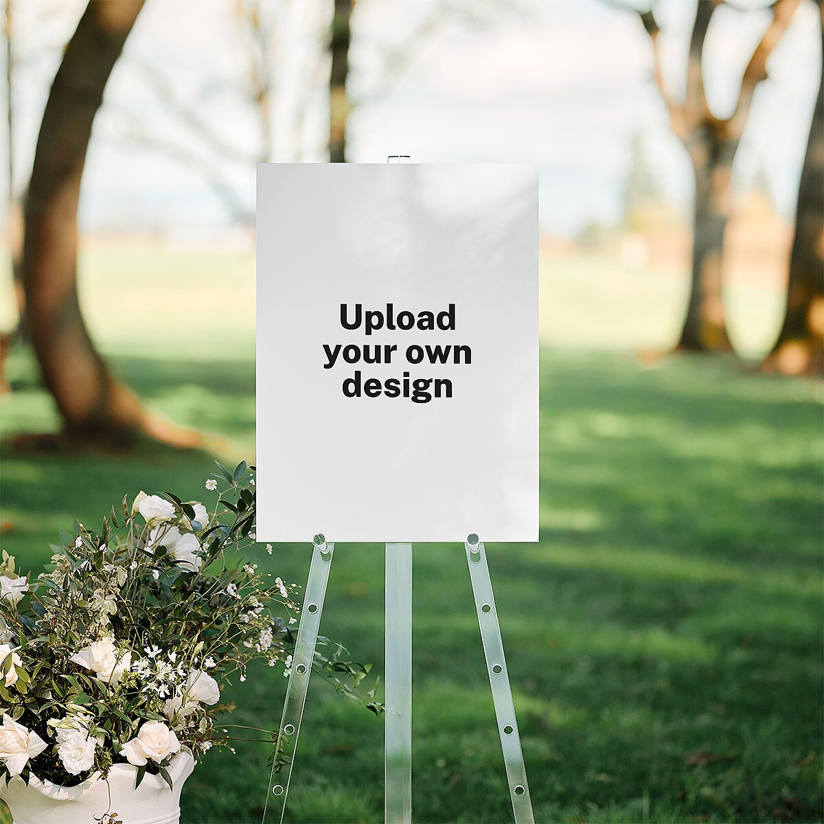 Upload Your Own Design Portrait Photo Standard Welcome Sign Medium Pure White Standard Indoor Foam Core M Welcome