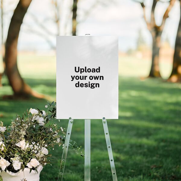 Upload Your Own Design Portrait Photo Standard Welcome Sign Medium Pure White Standard Indoor Foam Core M Welcome