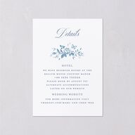 Elegant Rose Crest Wedding Enclosure Cards Sapphire Signature