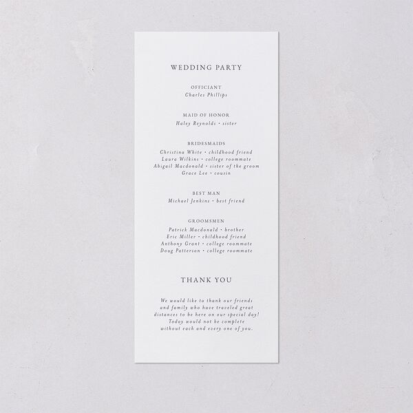 Gilded Photo Foil Wedding Programs Gold Midnight Navy Signature