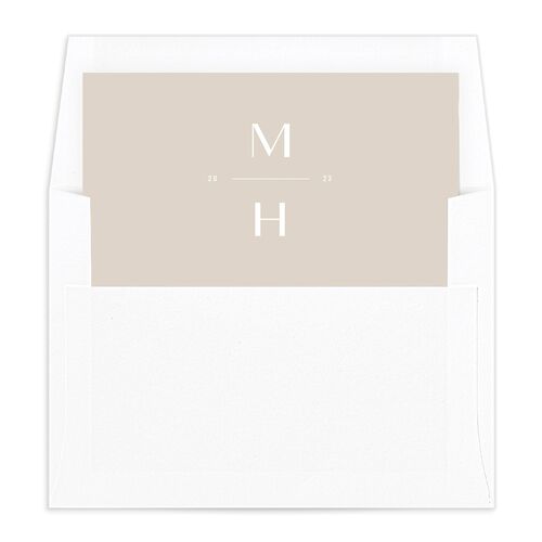 Bookend Greeting Envelope Liners - Cream