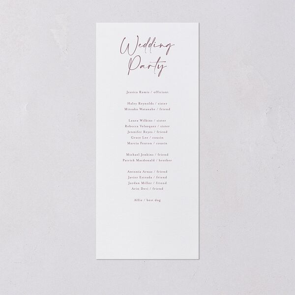 Hydrangea Garden Wedding Programs Gold Slate Signature