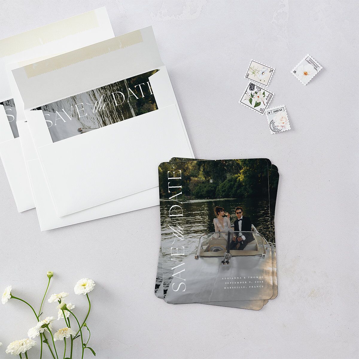Classic Capture Save The Date Magnets Midnight Magnet Paper