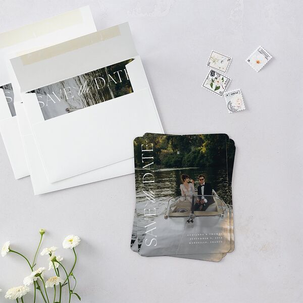 Classic Capture Save The Date Magnets Midnight Magnet Paper
