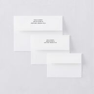Vintage Lovebird Banner Save The Date Card Envelopes White Linen Both Recipient and Return Addresses Signature Standard