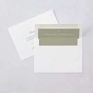 Religious Catholic Cross Greenery Wedding Invitations Cotton Signature Blank No Standard