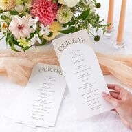 Love Is Patient Wedding Programs Linen Signature