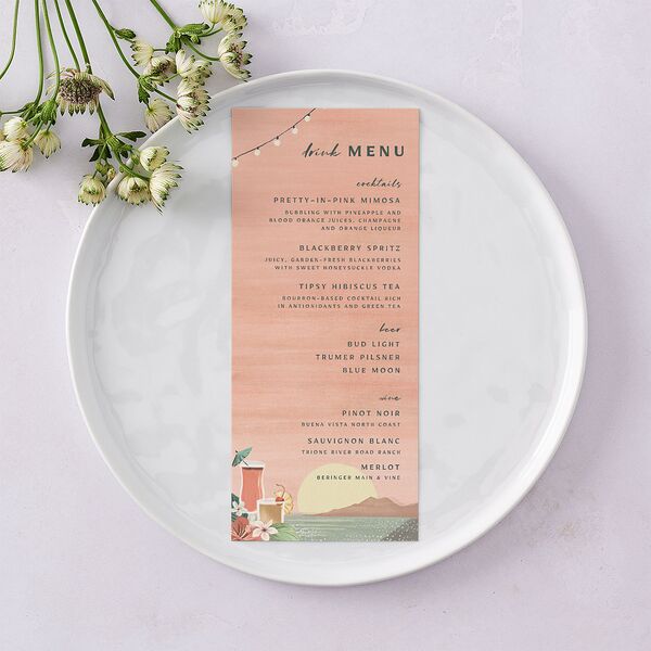 Vintage Hawaiian Island Menus Eucalyptus Signature