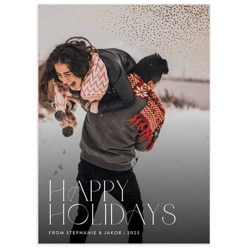 Holiday Sparkles Holiday Cards - White