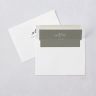 Delicate Vines Foil Wedding Invitations Gold Hunter Green Signature Blank No Standard