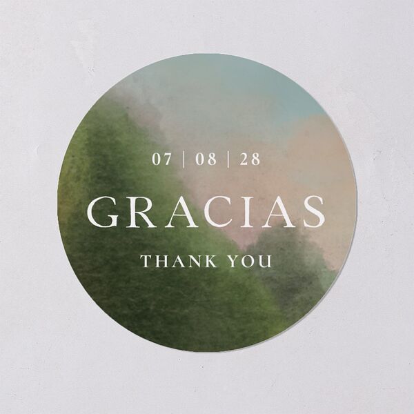 Cordillera Wedding Stickers Olive Circle