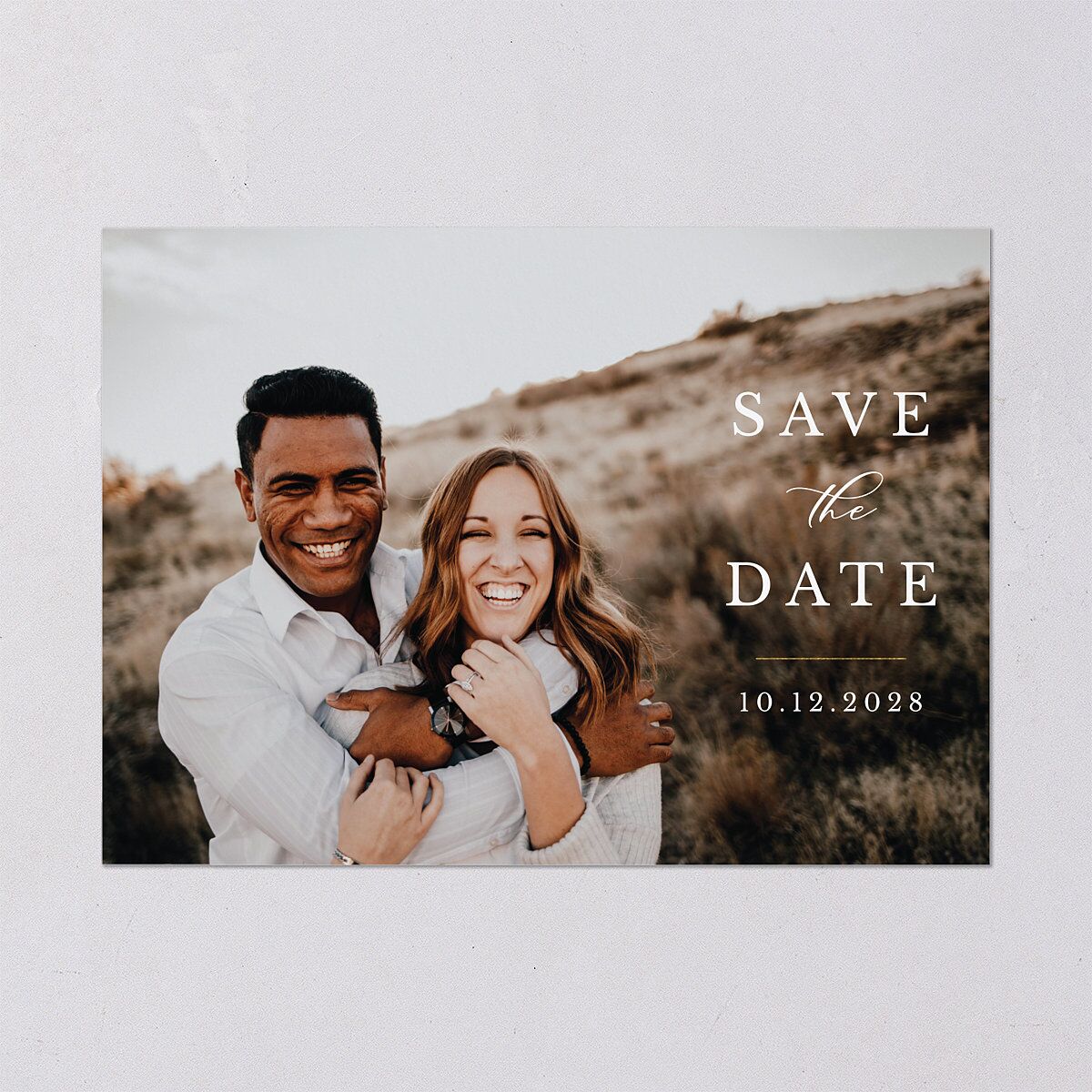 Eucalyptus Frame Save The Date Cards — view 2