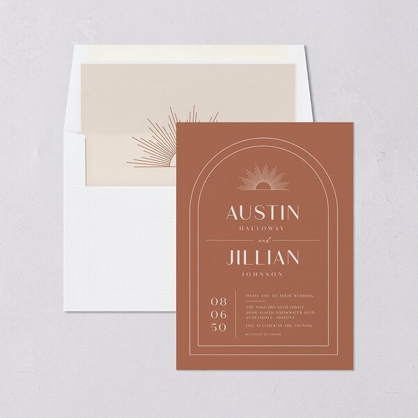Modern Romantic Standard Envelope Liners Chestnut Standard