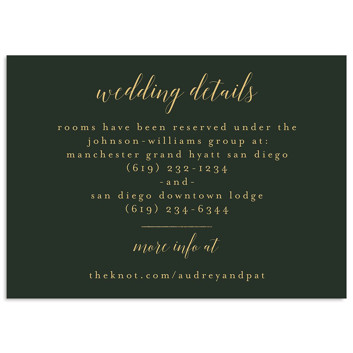 Marble and Gold Wedding Enclosure Cards