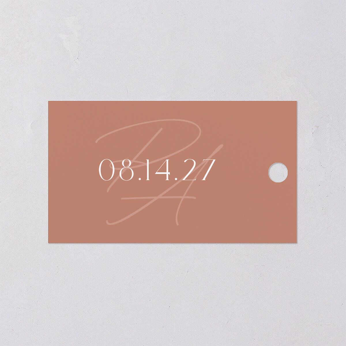 Striking Scene Favor Gift Tags Dusty Rose Signature