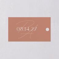 Striking Scene Favor Gift Tags Dusty Rose Signature