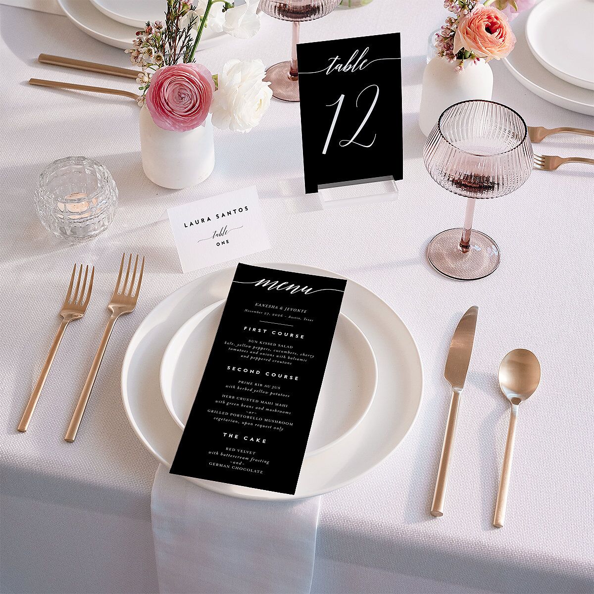 We Do Place Cards Midnight Signature