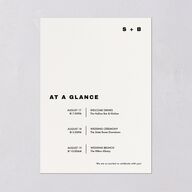 Cinematic Love Story Wedding Invitations Pure White Signature Blank No Standard