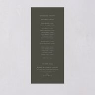 Ornate Love Song Wedding Programs Gold Hunter Green Signature