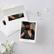 Simple Photo Thank You Cards Pure White