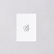 Vintage Script QR Code RSVP Cards Pure White Signature Standard