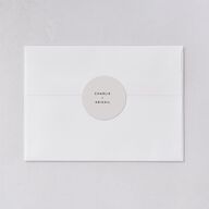 Modern Gallery Wedding Stickers Pure White Sticker