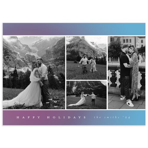 Holiday Gallery Holiday Cards Sea Blue Pearlescent