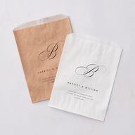 Polished Frame Favor Bags White Licorice Wax-Lined Food Safe Paper