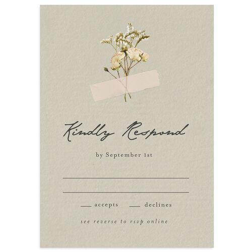 Scrapbook Photo Wedding Response Cards Thyme Signature Standard