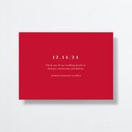 Holiday Bouquet Save the Date Cards Crimson Signature smooth
