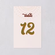 Disco Love Table Numbers Umber Signature