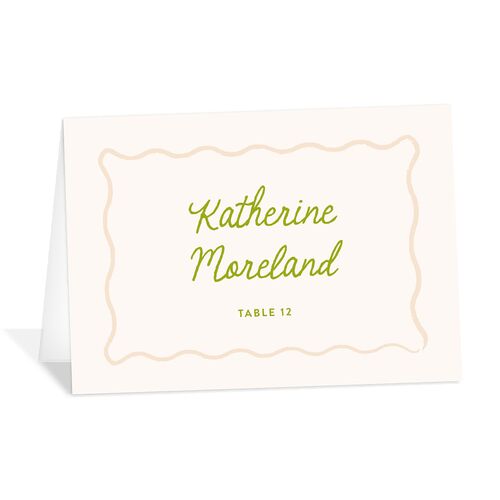 Eclectic Painted Stripes Place Cards Pear Signature
