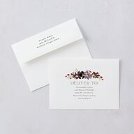 Autumn Romance Rehearsal Dinner Invitations Chocolate Signature Blank