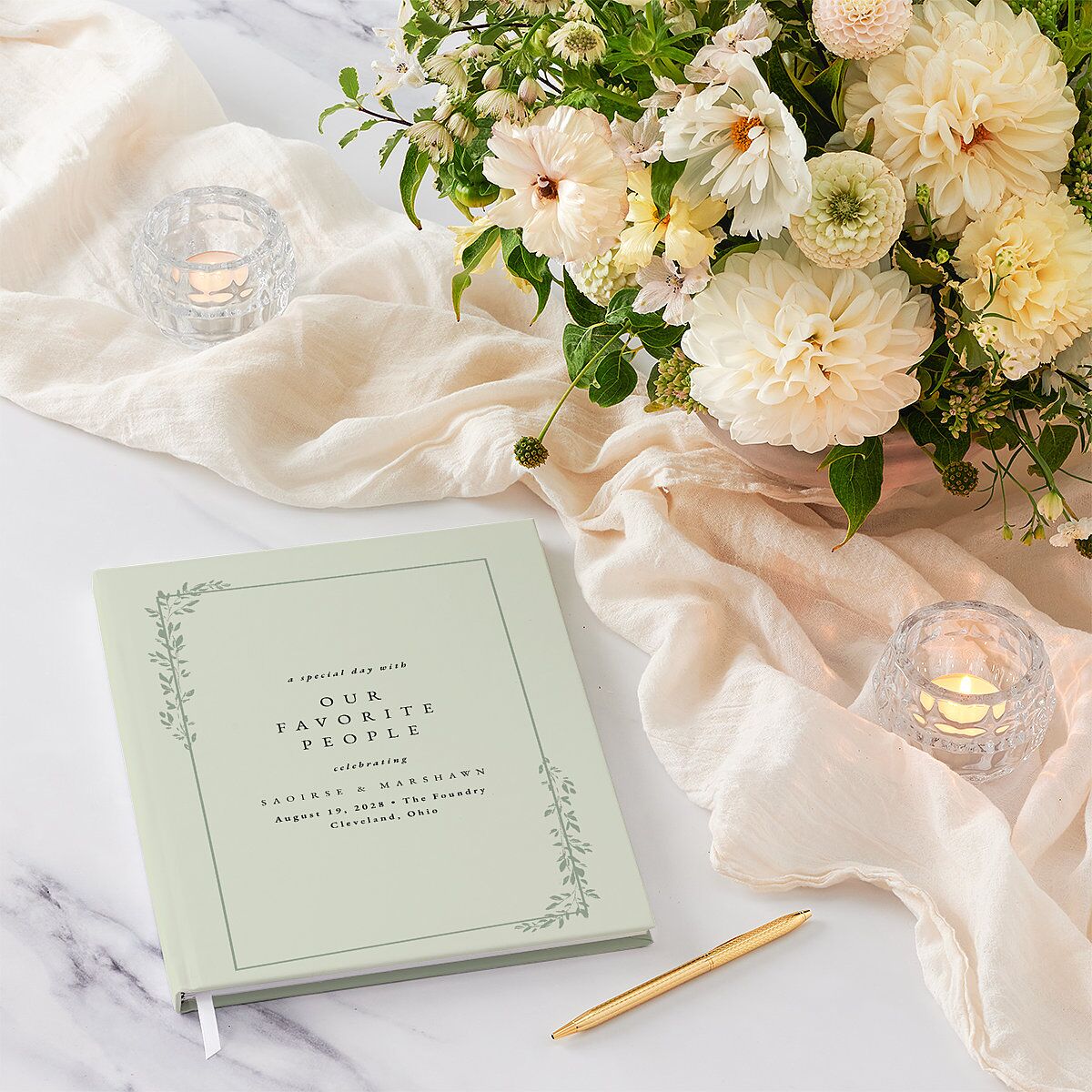 Dainty Frame Guest Books Thyme