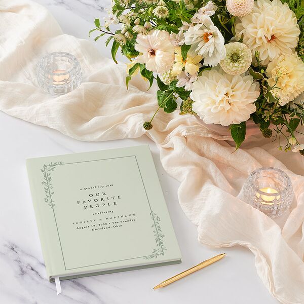 Dainty Frame Guest Books Thyme