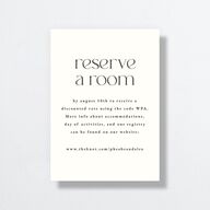 Striking Portrait Wedding Enclosure Cards Pure White Signature Standard