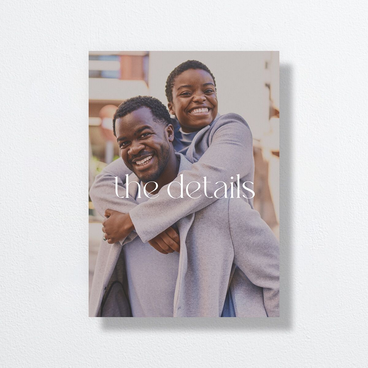 Striking Portrait Wedding Enclosure Cards Pure White Signature Standard