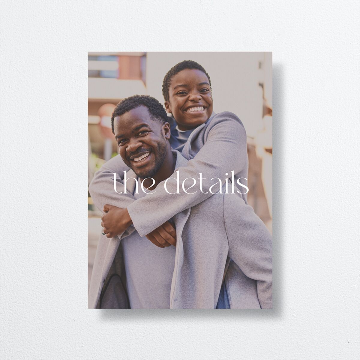 Striking Portrait Wedding Enclosure Cards — view 1