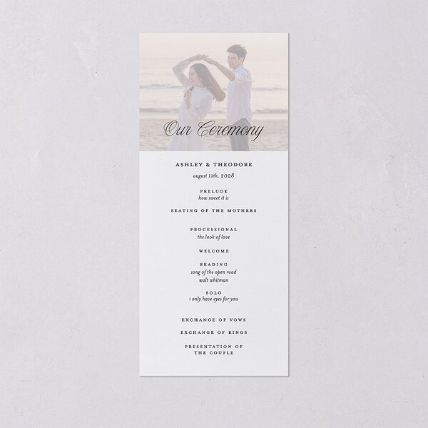 Picture Perfect Wedding Programs Cornflower Signature