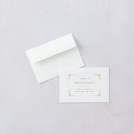 Church Cross Wedding Response Cards Pure White Signature Standard