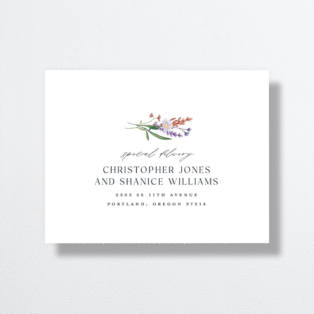 Mountain Wildflowers All-in-One Wedding Invitations — view 5