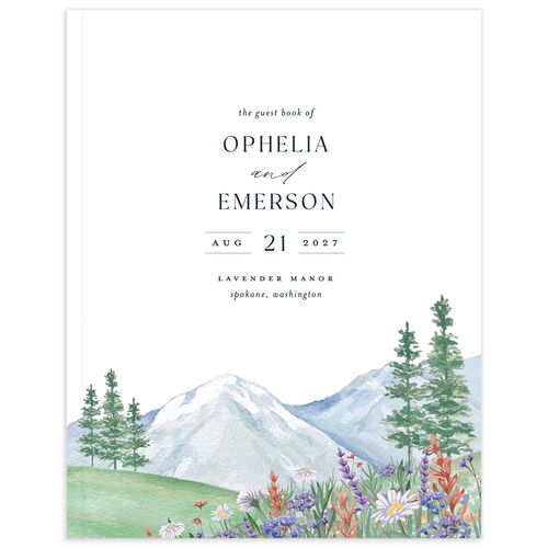 Mountain Wildflowers Guest Books - Multi-Color