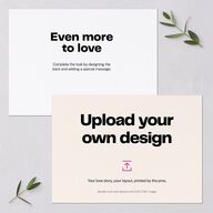 Upload Your Own Design Landscape Bridal Shower Invitations Pure White Signature Blank Standard
