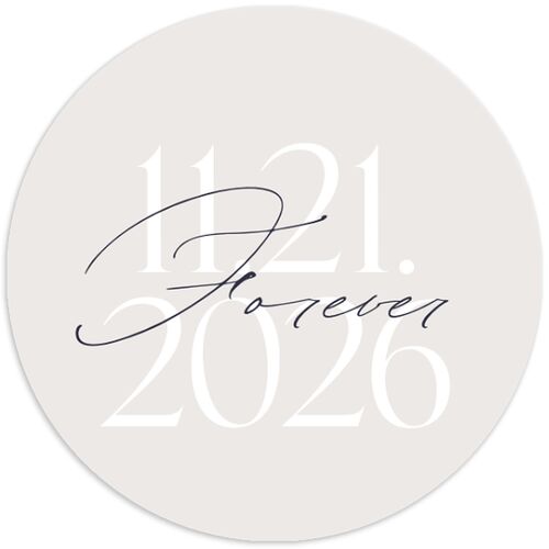 Overlay Wedding Stickers Dark Navy Circle